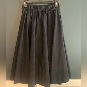 Navy Blue Circle Skirt - Small